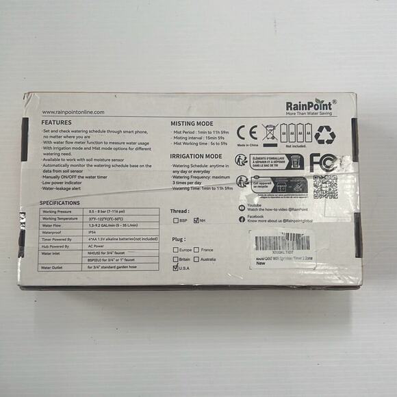 RainPoint Smart Irrigation‎ 2-Zone Wifi Water Timer - Picture 7 of 7